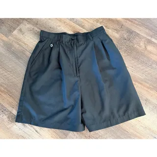 Photo of Liz Claiborne Golf Black Pleated Shorts Adjustable Waist Size 12