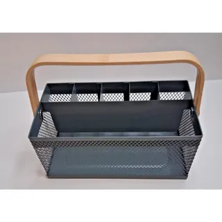 Photo of IKEA VIMPELFISK Flatware Caddy Napkin & Cutlery Organizer Mesh Storage Basket