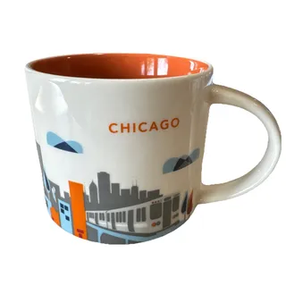 Photo of Starbucks 2014 Chicago IL You Are Here Collection 14oz Coffee Mug