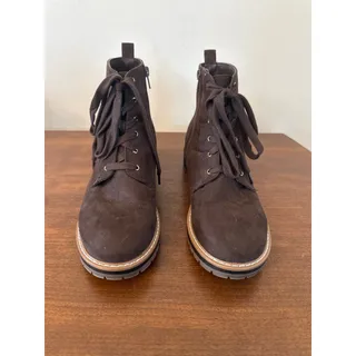 Photo of Kensie Kasha Faux Suede Brown GORP CabinCore Casual Women's Booties Size 8