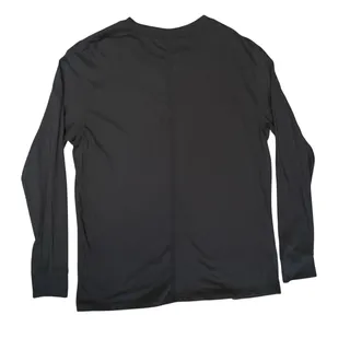 Photo of Lululemon Love Long Sleeve Tee Women Sz M Black Pima Cotton Crew Neck