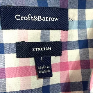 Photo of Croft & Barrow men's short sleeve shirt L size