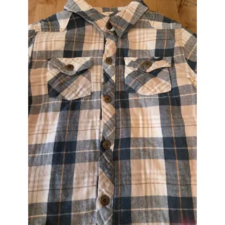 Photo of Tommy Bahama Boys Sherpa Fleece Lined Plaid Flannel Shirt Jacket Shacket 5T