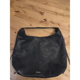 Photo of EXCELLENT Rebecca Minkoff Bryn Black Pebbled Leather Double Zip Hobo Bag