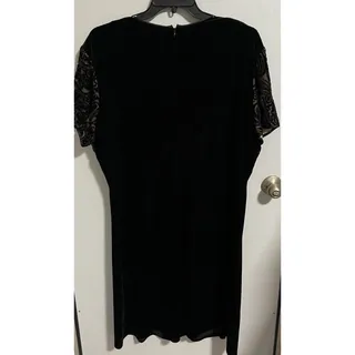 Photo of Jeffrey & Dara Evenings by Tom Barra Black Beaded Dress Plus Sz Women’s 20