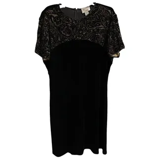 Photo of Jeffrey & Dara Evenings by Tom Barra Black Beaded Dress Plus Sz Women’s 20