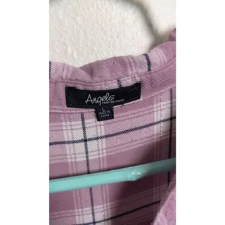 Photo of Angel's Forever Young Women's Long Sleeve button Plaid Shirt