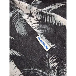 Photo of Tommy Bahama The Bahama Coast Men’s XL Black Gray Palm Tree Stretch Shirt