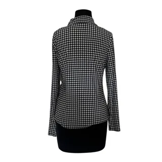 Photo of Tommy Hilfiger Black and White Houndstooth Button Up - S