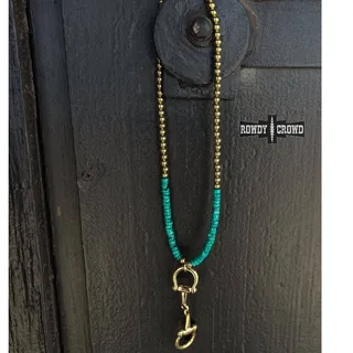 Photo of Say Whoa Necklace | Gold Western Bit Statement Necklace
