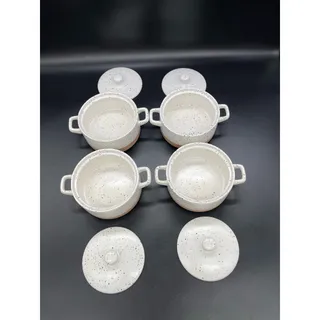 Photo of Dolly Parton Stoneware Speckled Casserole Dishes with Lids Set of 4