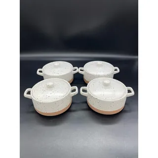 Photo of Dolly Parton Stoneware Speckled Casserole Dishes with Lids Set of 4