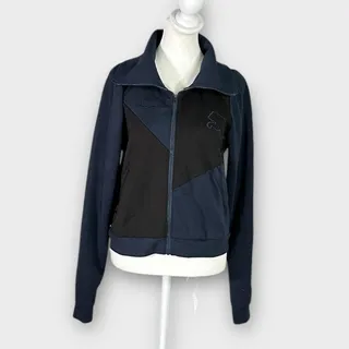 Photo of PUMA X Goop Track Jacket Women's Small Blue Black Full Zip Long Sleeve Pockets