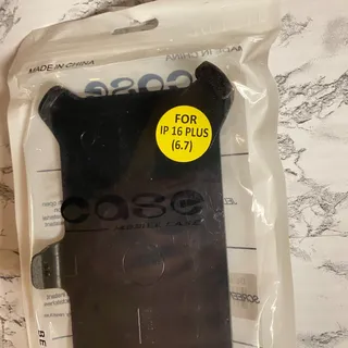 Photo of New Iphone 16 Plus 6.7 Black Plastic Defender Clip Mobile Cell Phone Case