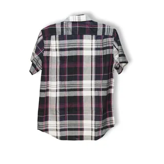 Photo of Gap Mens Button-Down Shirt M Plaid Red Short Sleeve Casual NWT Summer/Spring