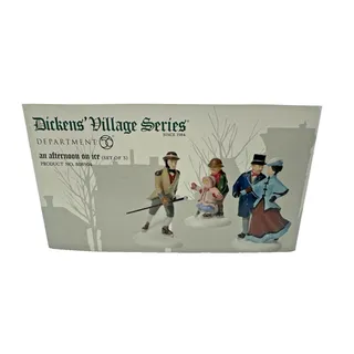 Photo of Department 56 Dickens Village An Afternoon On The Ice Set of 3 Figurines #808904