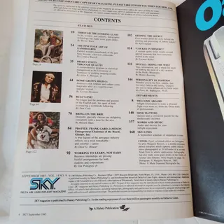 Photo of Delta SKY In-Flight Magazine September 1985 - Darts, Lottery, Skiing the West