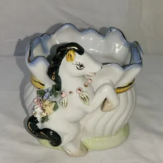 Photo of Vintage Ceramic Spring Horse Bowl