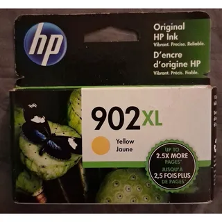 Photo of HP 902XL Yellow High Yield Ink Cartridge T6M10AN OfficeJet Pro Sealed Exp 2022