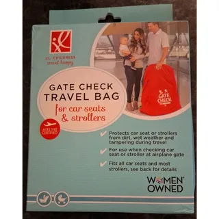 Photo of J.L. Childress Universal Gate Check Travel Bag for Car Seats & Strollers Red
