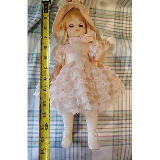 Photo of Madame Alexander Renoir Artist Doll 12in Blonde Hair Pink Lace Dress Floral Hat