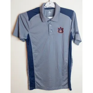 Photo of Knights Apparel Auburn Tigers Polo Mens Medium Gray Blue Short Sleeve NCAA