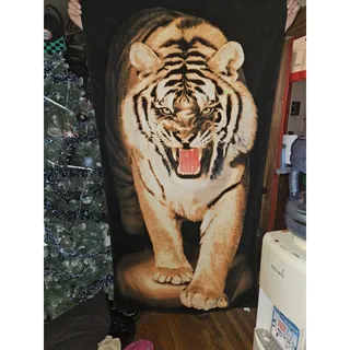 Photo of Tropical Escape Tiger Beach Towel Made in Brazil