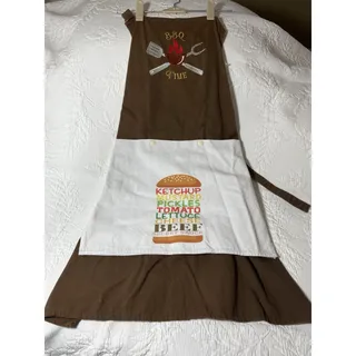 Photo of Custom Made Kitchen Apron With Embroidery Removable Towel Washable Men BBQ