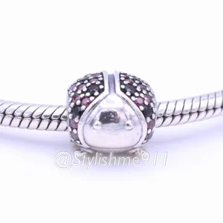 Photo of Authentic PANDORA Sparkling Ladybug Charm - 791484CFR