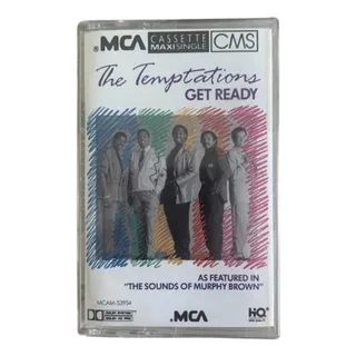 Photo of Temptations ‎Get Ready MCA 1990 Maxi-Single Cassette Tape VG+ MCAM-5394 Motown