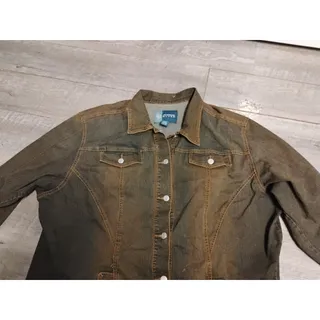 Photo of Avenue Blues Denim Jacket Mens 26-28 Brown Sand Wash Vintage Relaxed Fit