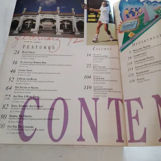 Photo of Delta SKY In-Flight Magazine February 1992 - Movie Posters Sports Edition