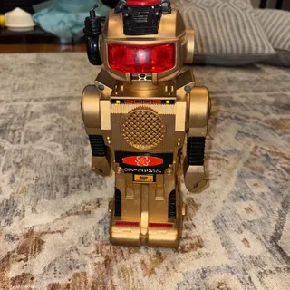 Photo of Magic Mike II 2002 Model-B Robot – Gold – Hong Kong – Smoking Toy – 1984 As is
