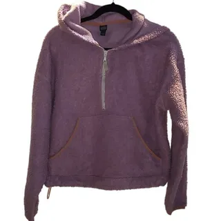 Photo of Wild Fable Half Zip Purple Sherpa Hoddie Sweater Size S