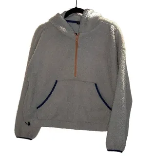 Photo of Wild Fable Cream Sherpa Hoodie Sweater Size S
