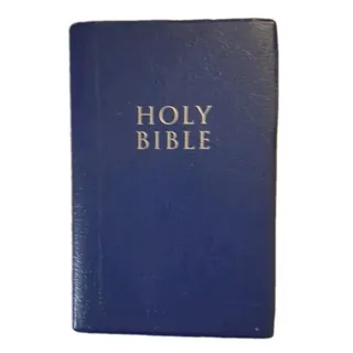 Photo of Zondervan Holy Bible King James Version 2002 Blue Softcover English KJV