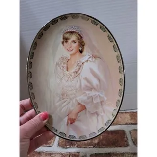 Photo of Princess Diana "The People's Princess" Collector Plate Bradford Exchange Oval