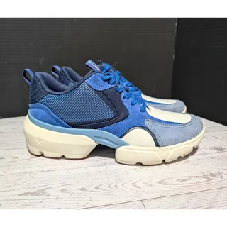 Photo of Vionic Aris Women's Size 7.5 Blue Suede Leather Orthotic Walking Shoes Sneakers