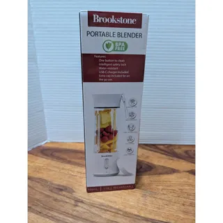Photo of Brookstone Portable Blender 500mL USB-C Rechargeable New Open Box White BPA Free