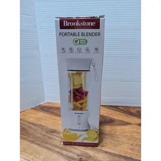 Photo of Brookstone Portable Blender 500mL USB-C Rechargeable New Open Box White BPA Free