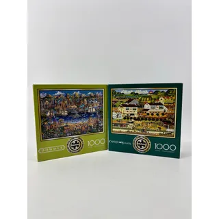 Photo of Buffalo Puzzles Lof of 2 Dowdle 12800 Charles Wysocki 91400 Jigsaw 1000 Rompecabezas