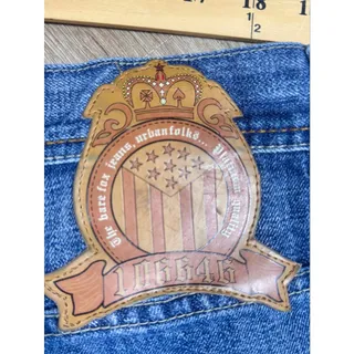Photo of Y2K Bare Fox Urbanfolks Baggy Wide Leg Skater Jeans Men’s 42 x 32 JNCO Style