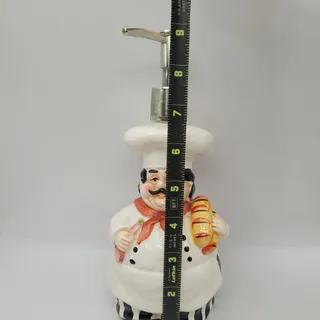 Photo of Fat Chef French Bread lotion dispenser 9” x 3” ceramic