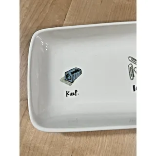 Photo of Rae Dunn Decorative Tray - Keep Hold Contain - Home Office Desk Decor