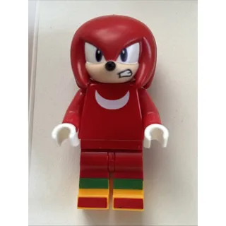 Photo of Lego Sonic Knuckles Minifigure #son021 Set #77005 Knuckles vs. Dr. Eggman