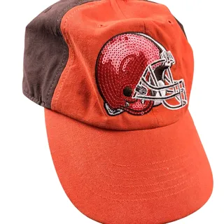 Photo of Cleveland Browns Womens Hat Sequin Sparkle Adjustable Hat '47 Fourty Seven