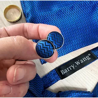 Photo of NWOT Elegant Blue Bow Tie Set