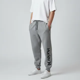 Photo of Hurley Loungewear Jogger Pants NWT Men's Sz XL Gray Drawstring Athleisure Casual