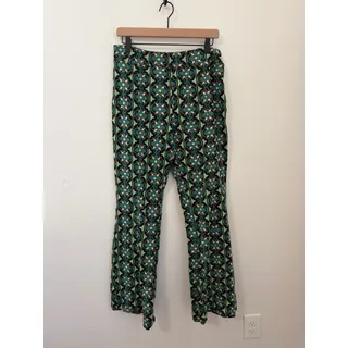 Photo of Anthropologie Maeve Size Large Flared Pants Sabine Knit Kick Flare Retro Funky