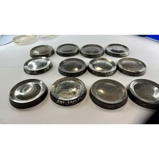 Photo of Vintage Tin Wax Sealer Fruit Jar Lids Lot of 12 Matching Canning Jar Inserts